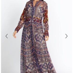 Johnny Was-Dunna printed mesh maxi dress